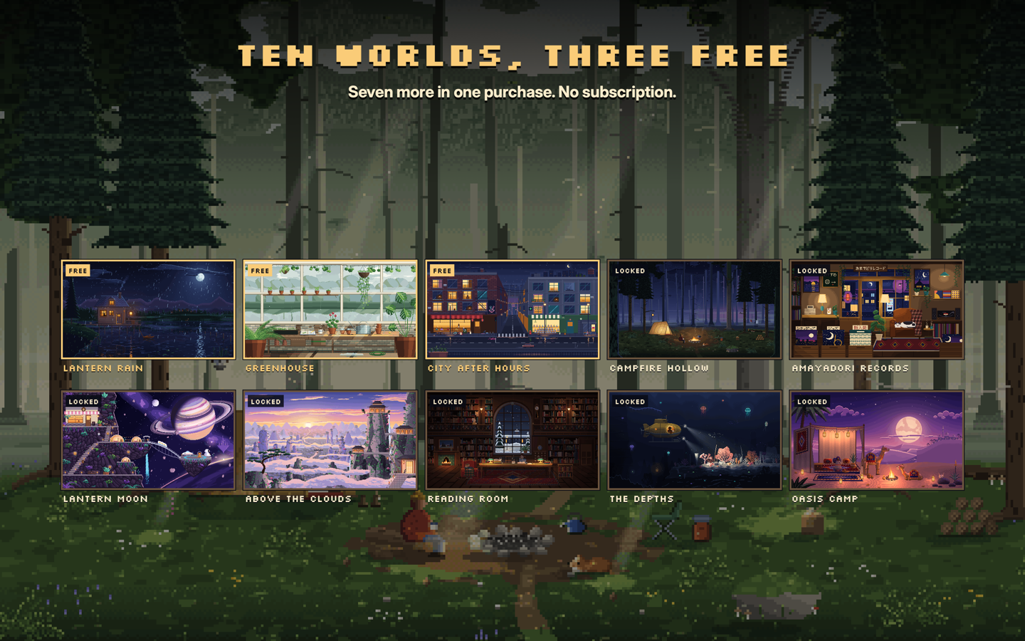 All ten worlds